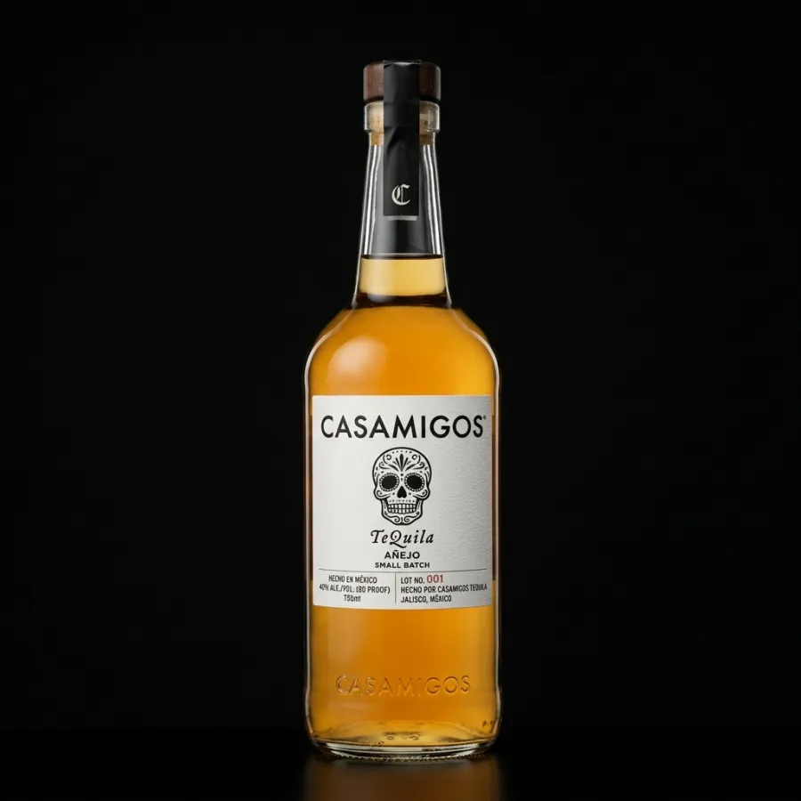 Bottle of Casamigos Añejo, tequila