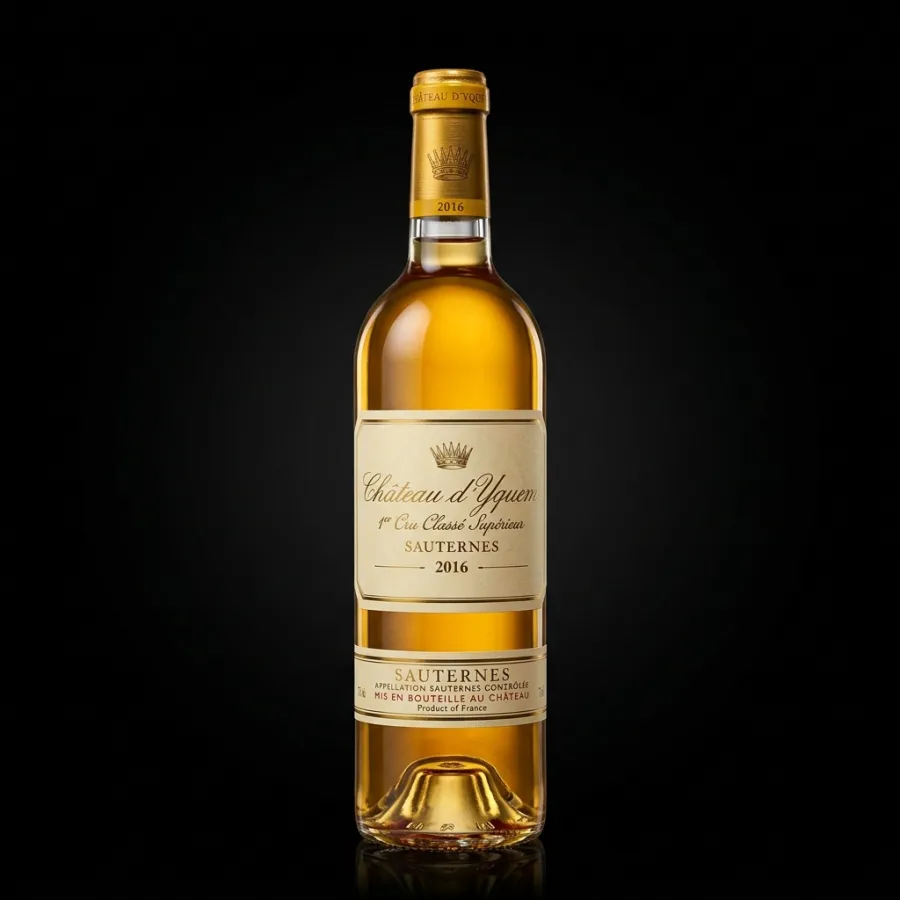 Bottle of Château d'Yquem 2017, fine wine
