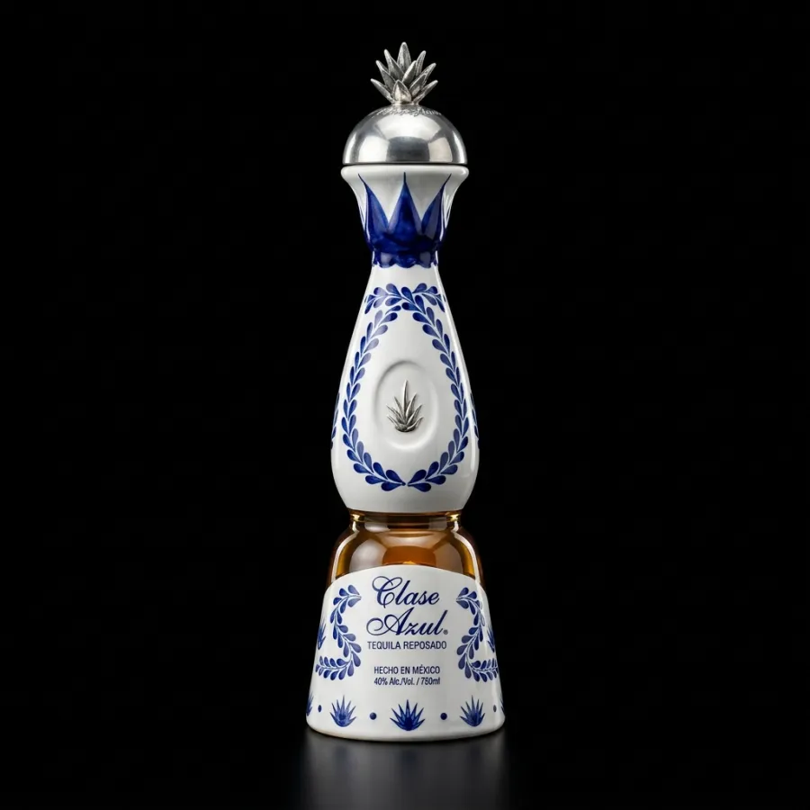 Bottle of Clase Azul Reposado, tequila