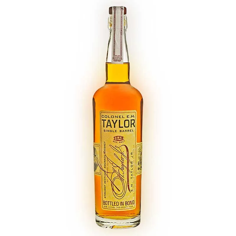 Bottle of Colonel E.H. Taylor Single Barrel, rye