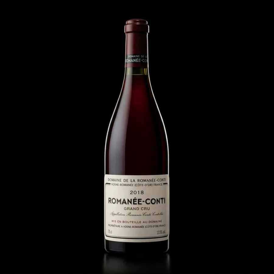 Bottle of Domaine de la Romanée-Conti 2019, fine wine