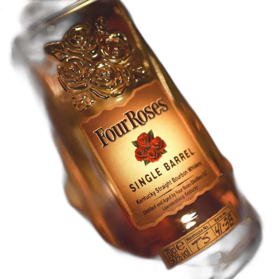 Bottle of Four Roses Single Barrel, bourbon