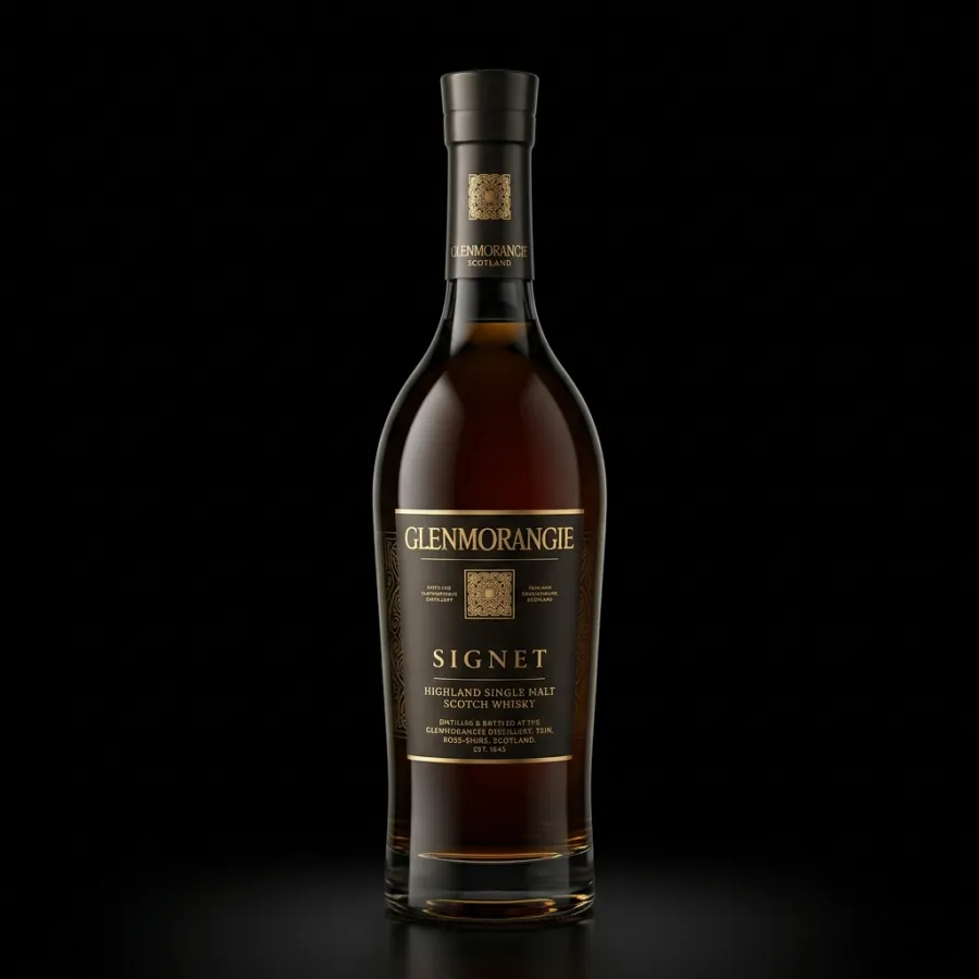 Bottle of Glenmorangie Signet, scotch
