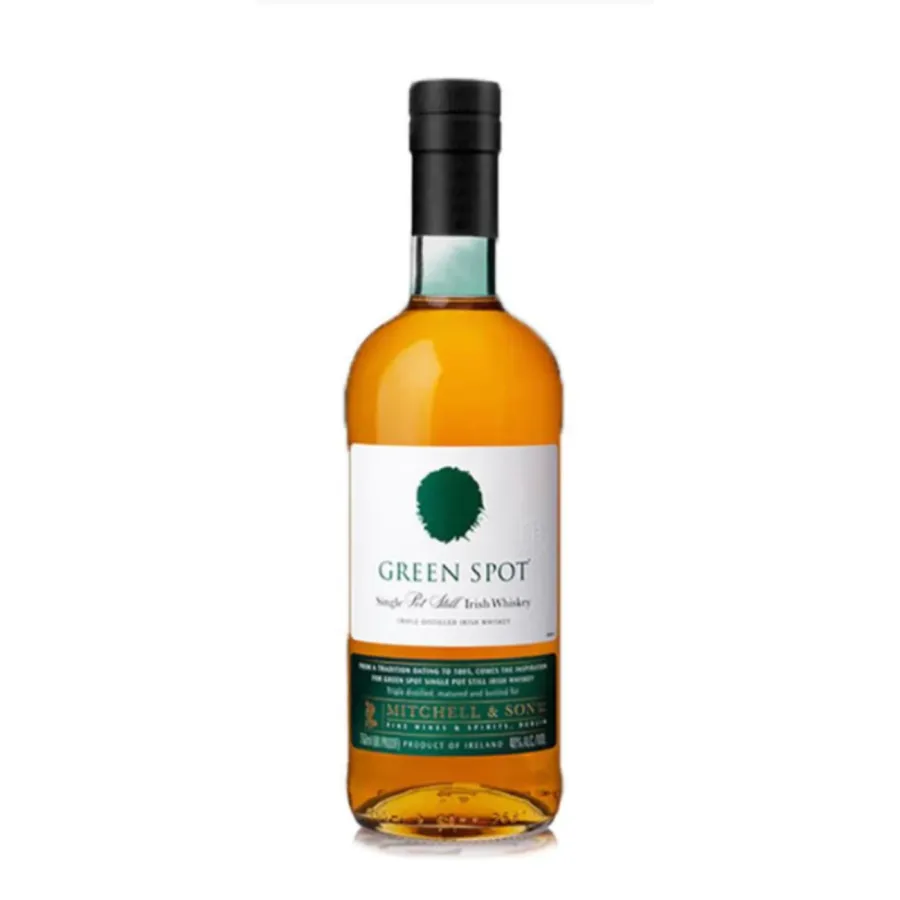Bottle of Green Spot Irish Whiskey, irish