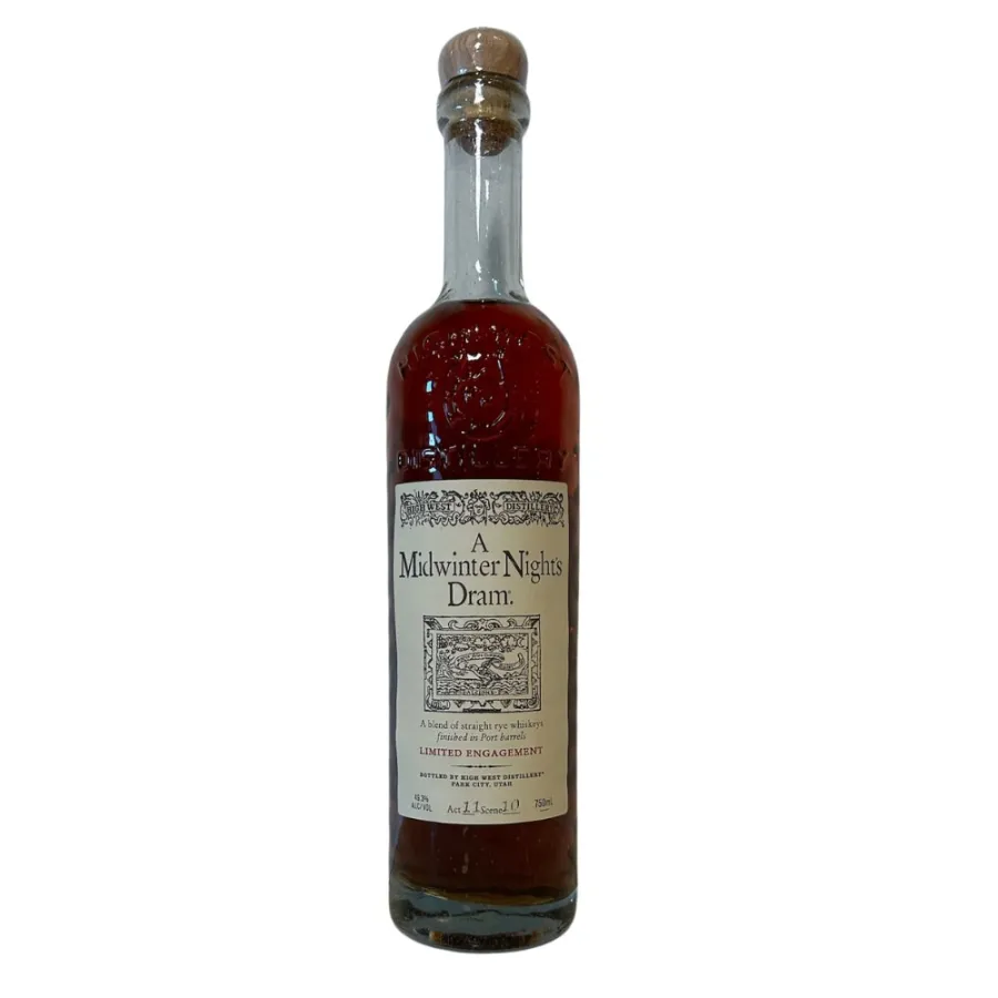 Bottle of High West A Midwinter Night's Dram, rye