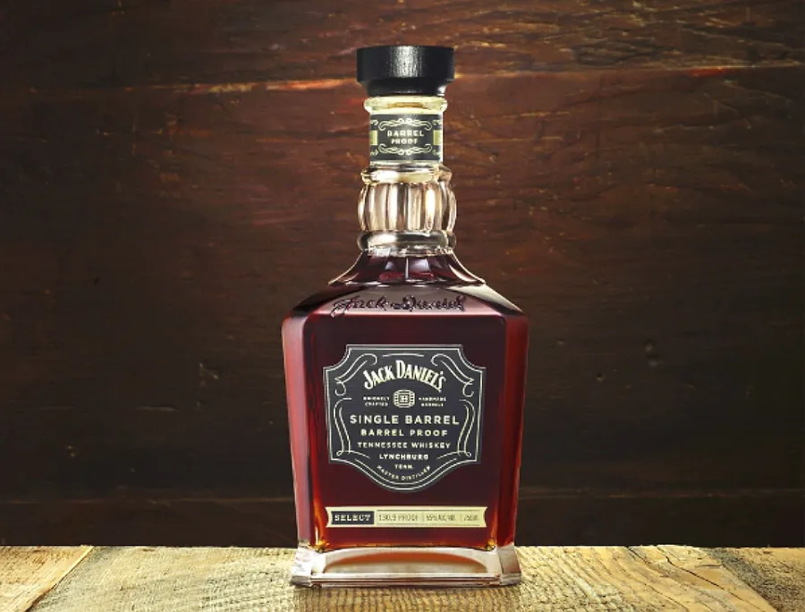 Bottle of Jack Daniel's Single Barrel Barrel Proof, tennessee