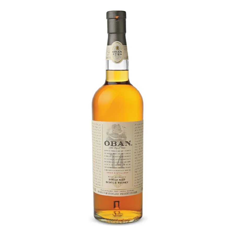 Bottle of Oban 14 Year, scotch