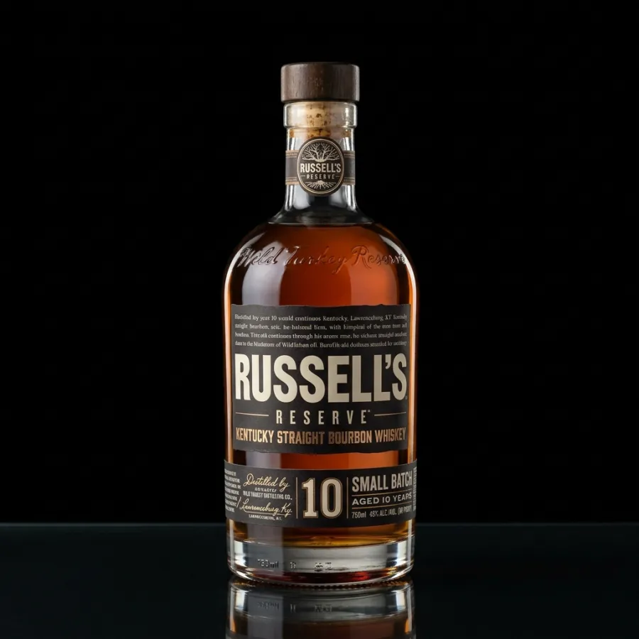 Bottle of Russell's Reserve 10 Year, bourbon