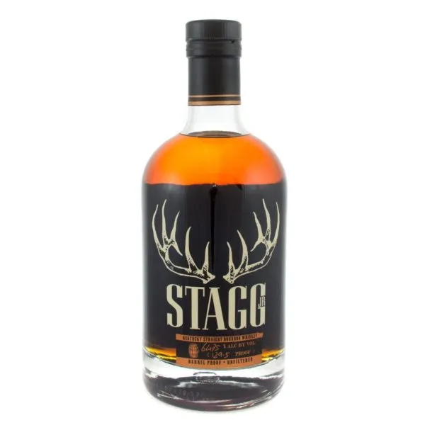Bottle of Stagg Jr., bourbon