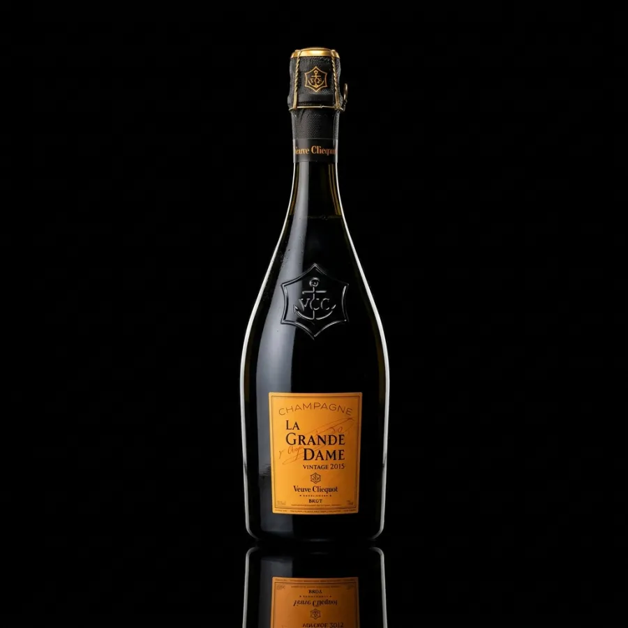 Bottle of Veuve Clicquot La Grande Dame 2015, champagne